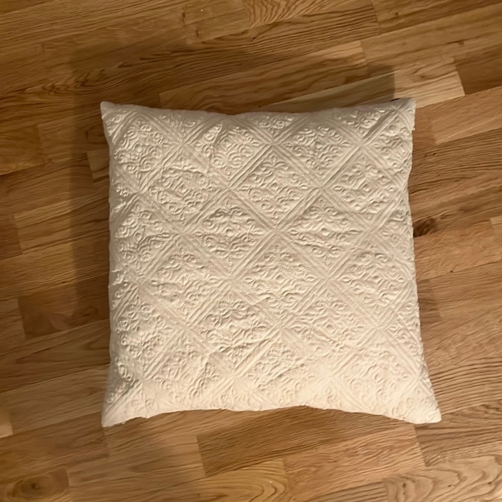Tan flat pillow